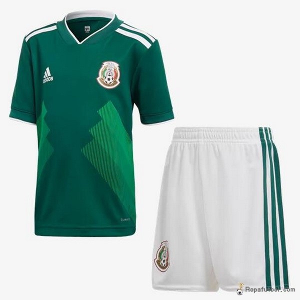 Camiseta México Replica Primera Ropa Niños 2018